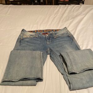 Rock and revival acid washed boot cut jeans
